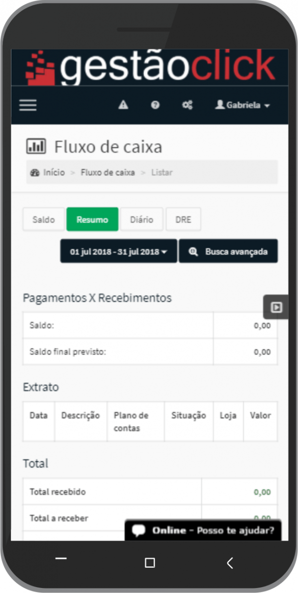 app de contas a receber
